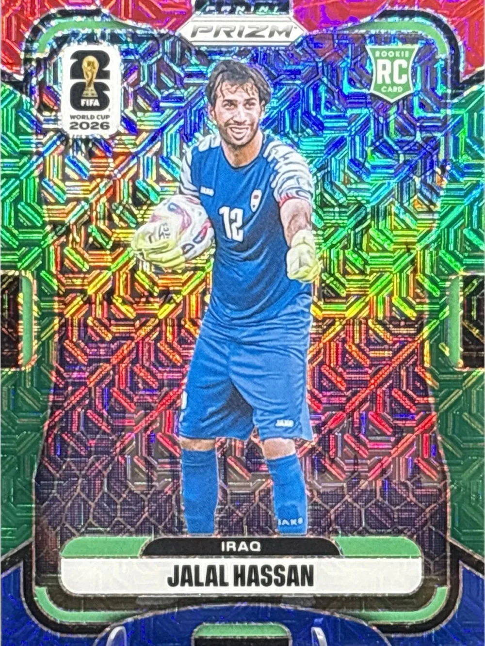 Panini Prizm Jalal Hassan Rookie Rainbow Holographic Prizm Card